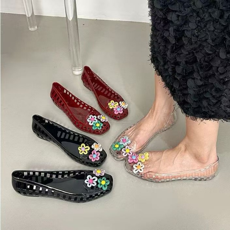 Women Fashion Store - Hollowed kawaii dopamine Shoe Chic Handmade