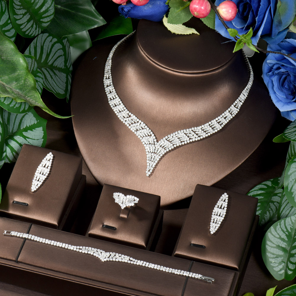 Women Fashion Uae - HIBRIDE Bridal Clothing Accessories 4 Pcs