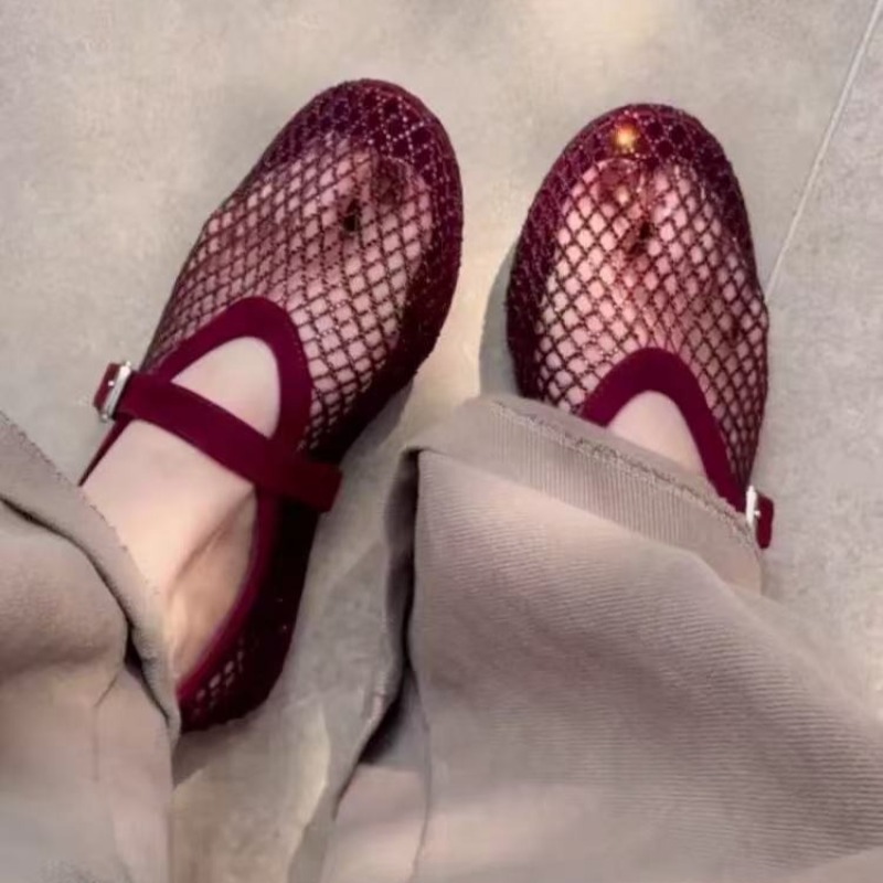 Women Fashion Store - Hollow Rhinestone Baotou Sandals Women 2026