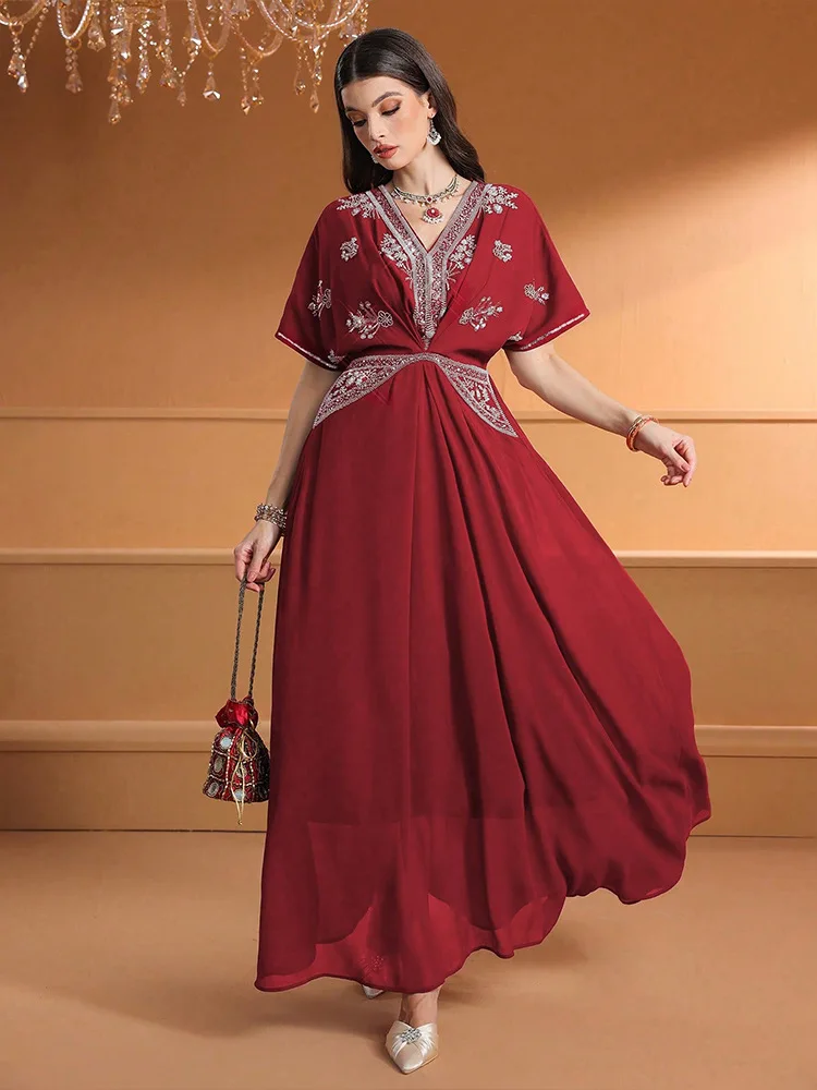 Fashion Women V-Neck Long Dres - đánh giá và giá Turkey Women Fashion