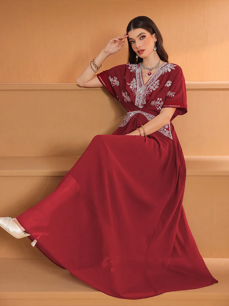Fashion Women V-Neck Long Dres - đánh giá và giá Turkey Women Fashion