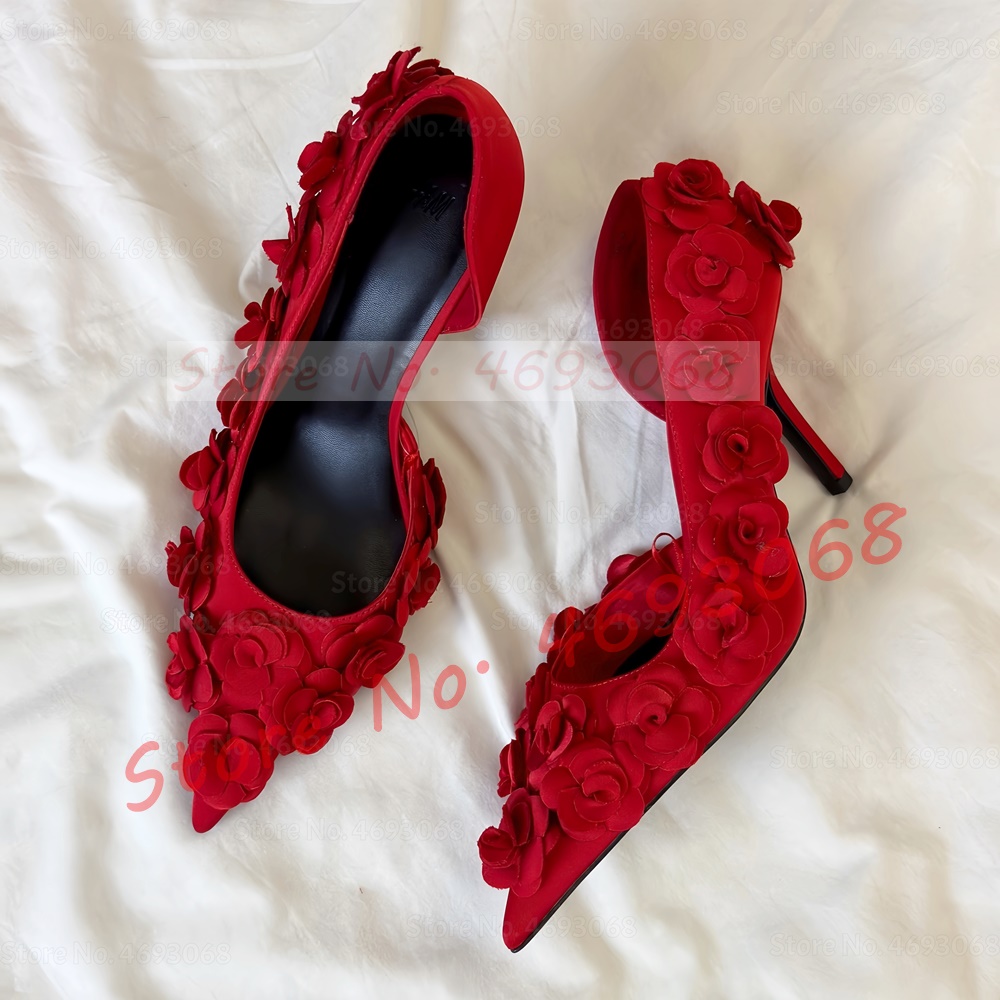 Vibrant Red Floral Appliques P - đánh giá và giá Floral Summer Dress