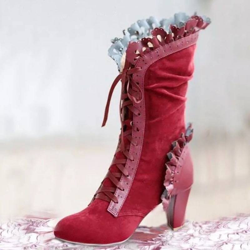 Winter Lace Up Ladies High Hee - đánh giá và giá Women'S Fashion Victorian
