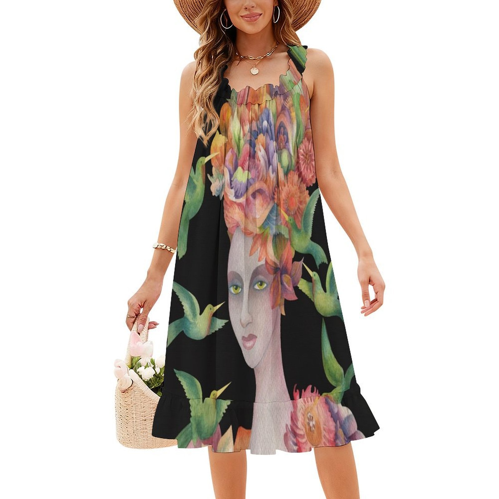 Who'S That Girl ? #4 Floral Sm - đánh giá và giá Smocked Dress Women