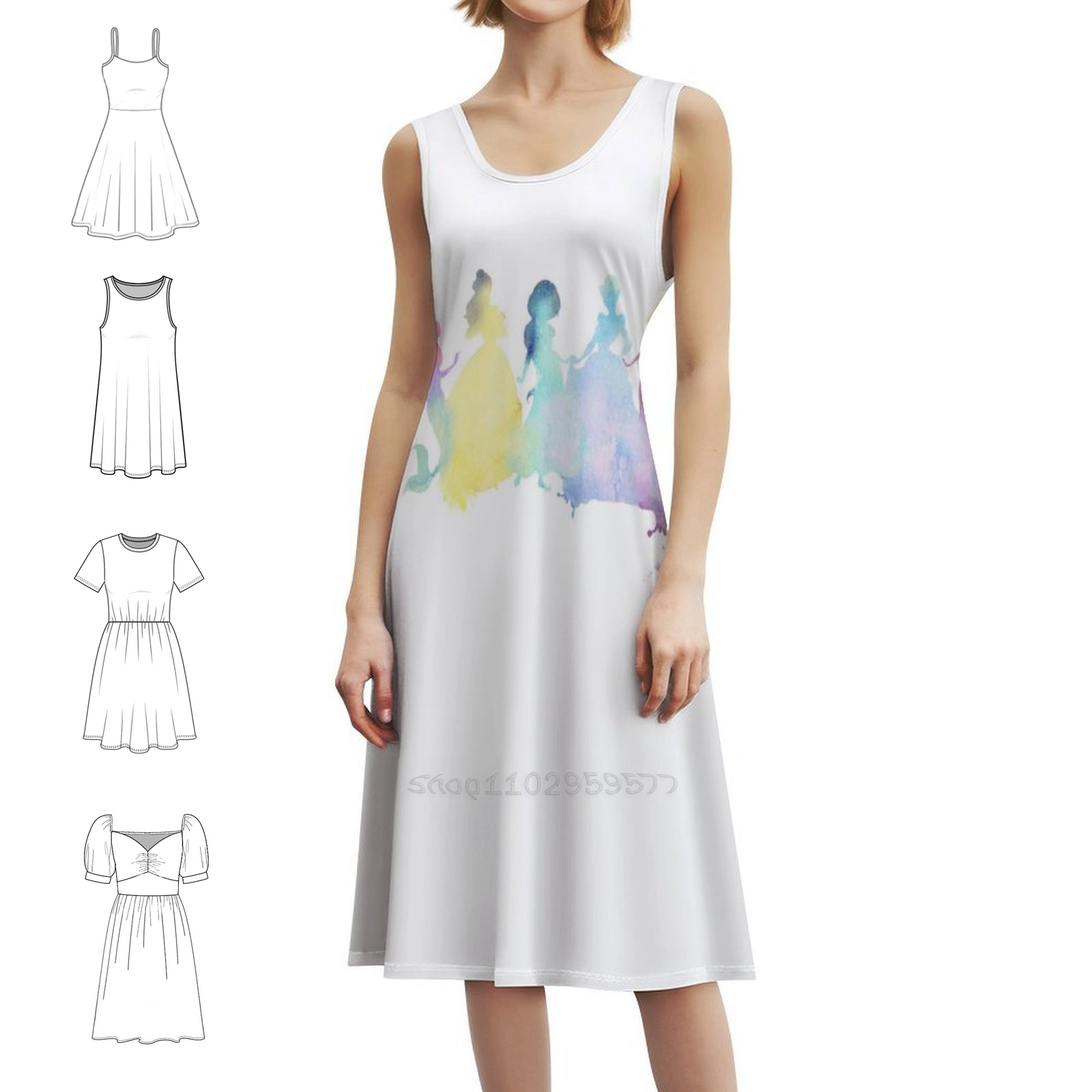 The Colors Of The Princesses F - đánh giá và giá Smocked Dress Women