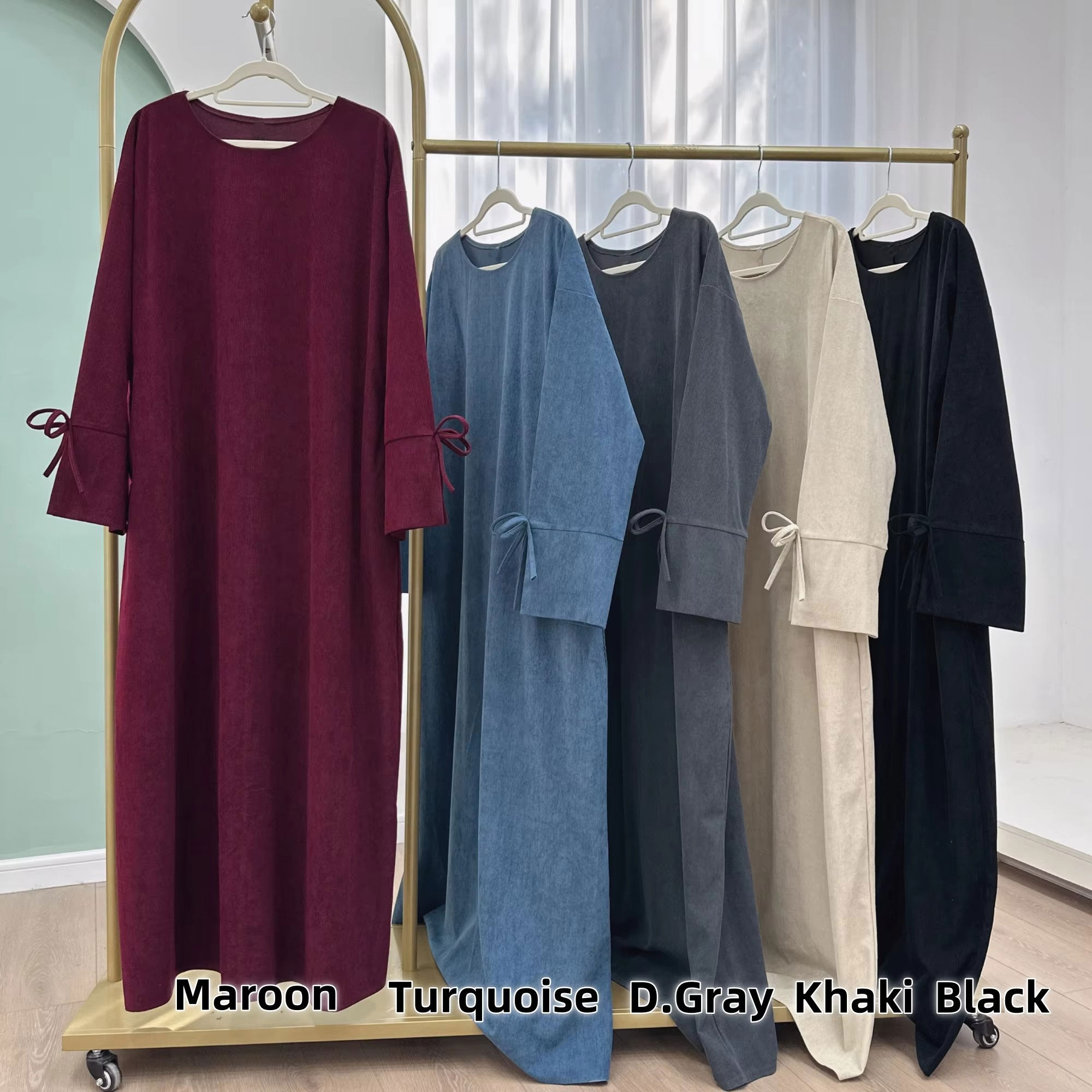 Ramadan Bow-knot Dubai Abaya D - đánh giá và giá Turkey Women Fashion