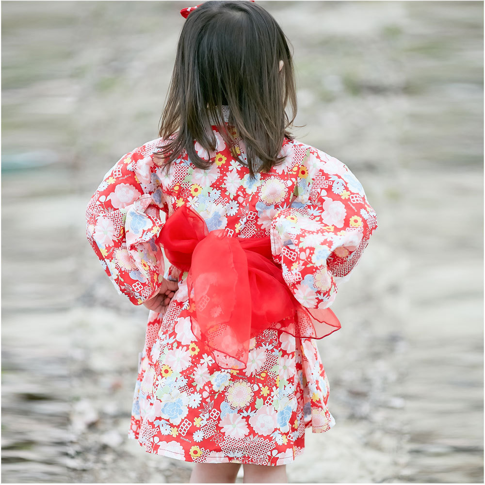 Japanese Kimono Dress Red Flor - đánh giá và giá Floral Summer Dress