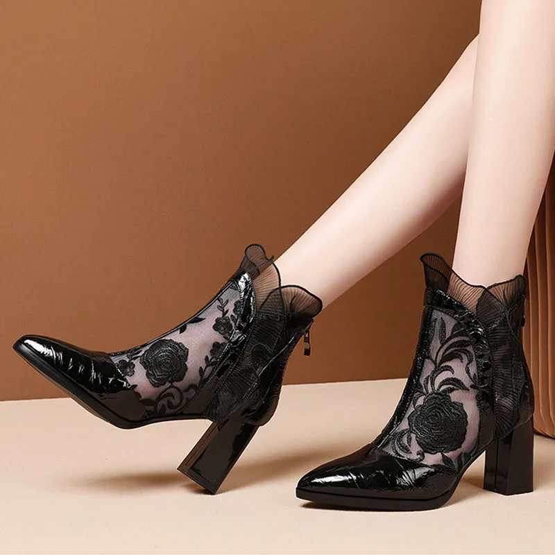 High Heels Women Sexy Embroide - đánh giá và giá Floral Summer Dress