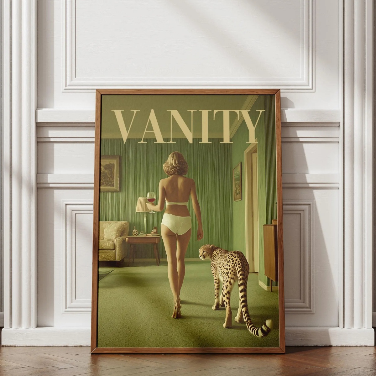 Vintage Woman with Cheetah Can - đánh giá và giá Women'S Fashion Magazine