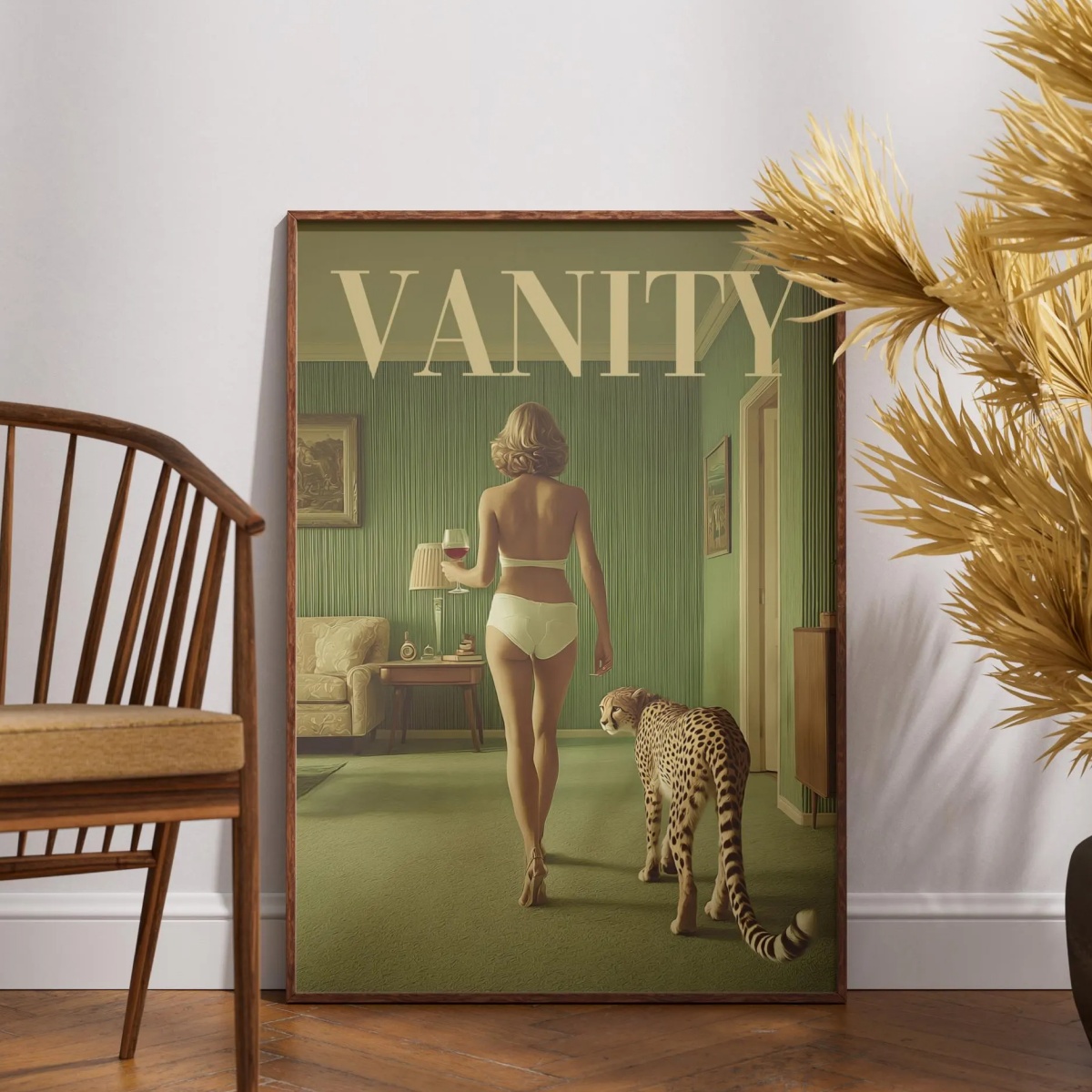 Vintage Woman with Cheetah Can - đánh giá và giá Women'S Fashion Magazine