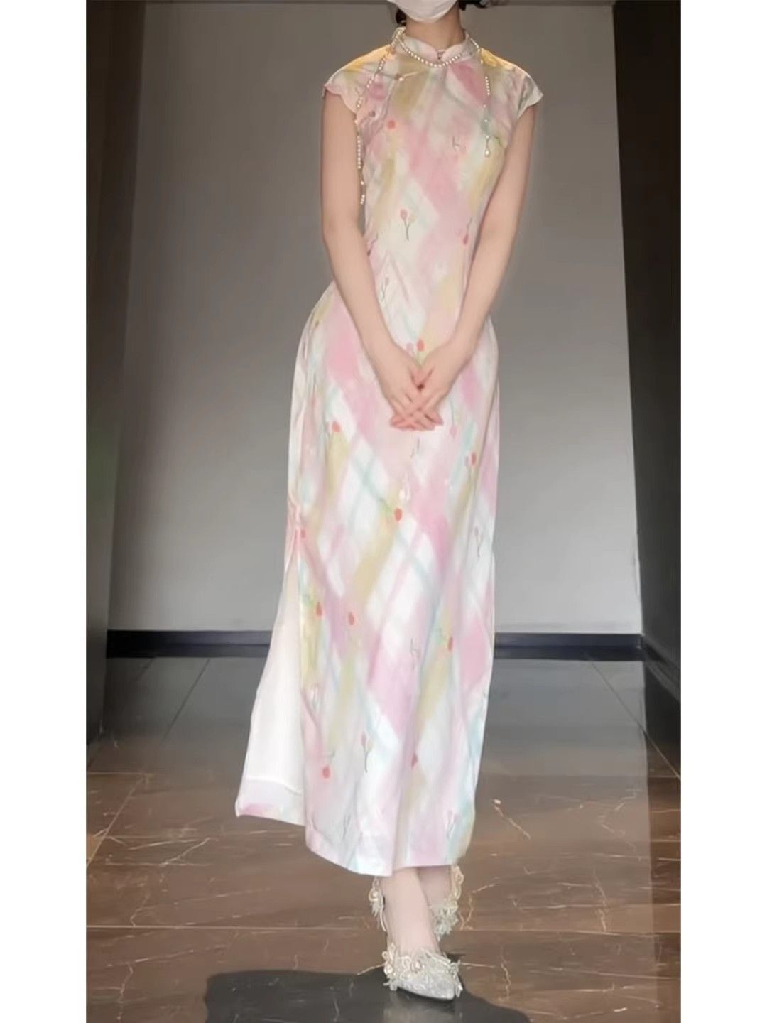 Chinese Style Modern Floral Im - đánh giá và giá Floral Summer Dress