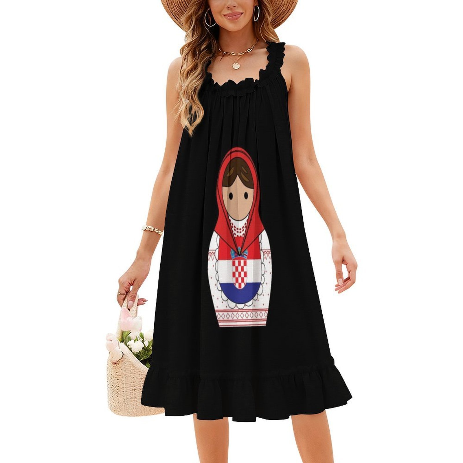 Croatia Matroska Sticker Flora - đánh giá và giá Smocked Dress Women