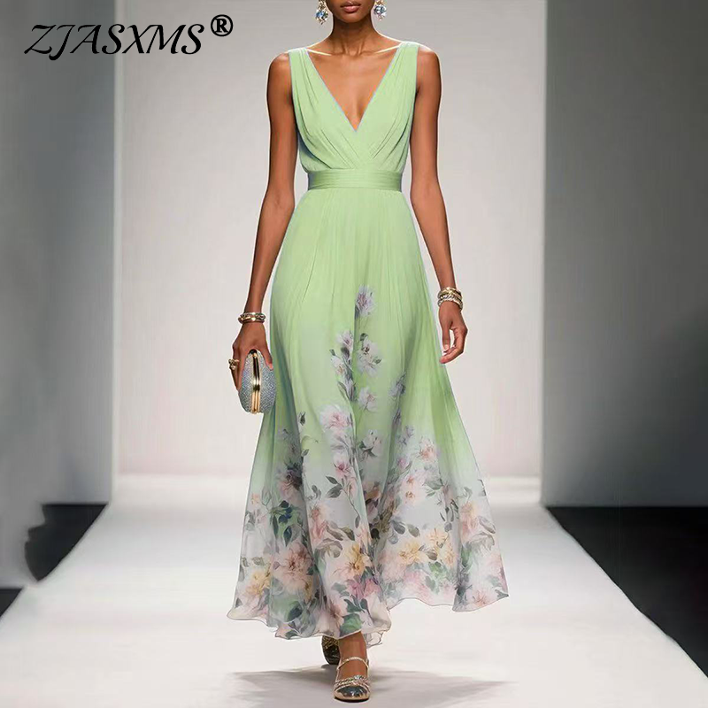 New Fashion Party Dresses Deep - đánh giá và giá Floral Summer Dress